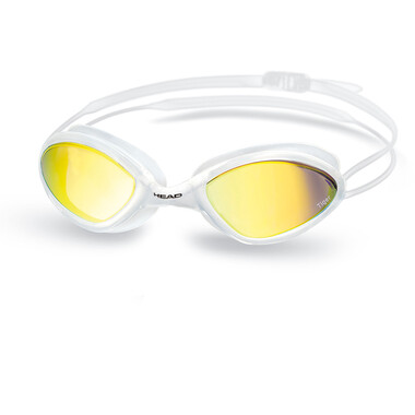 Gafas de natación HEAD TIGER RACE MIRRORED LIQUIDSKIN Oro/Blanco 0